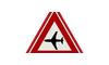 RVV Verkeersbord - J30 Laagvliegende vliegtuigen rood driehoek breed